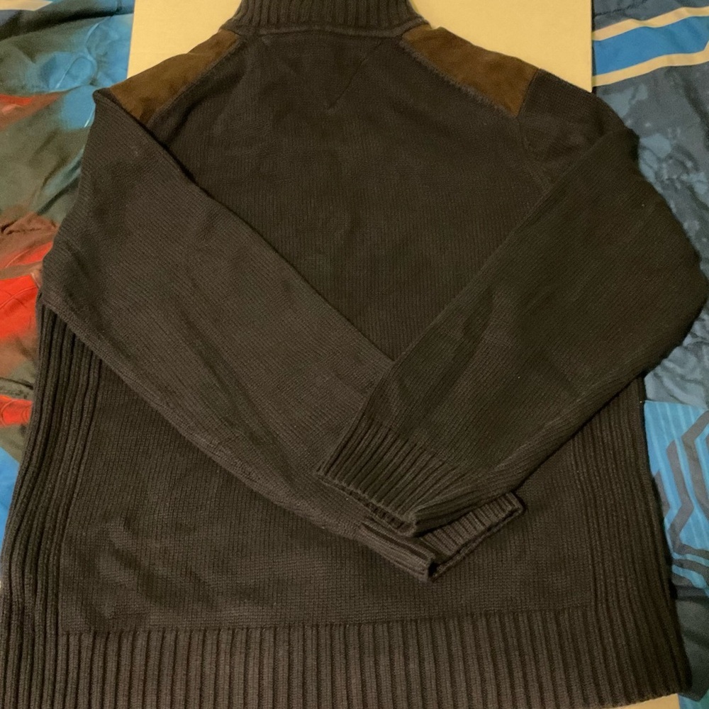 Tommy‎ Hilfiger Men’s 1/4 Zip Sweater XL Sherpa Lined Pullover - Picture 4 of 8